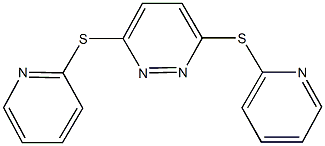 3,6-bis(2-pyridinylsulfanyl)pyridazine Struktur