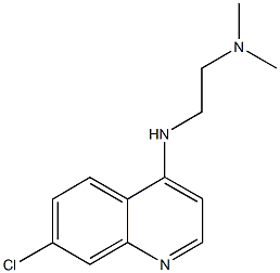 N-(7-chloro-4-quinolinyl)-N-[2-(dimethylamino)ethyl]amine Struktur