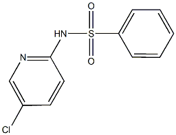 N-(5-chloro-2-pyridinyl)benzenesulfonamide Struktur