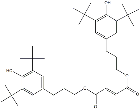 bis[3-(3,5-ditert-butyl-4-hydroxyphenyl)propyl] 2-butenedioate Struktur