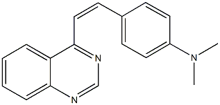 N,N-dimethyl-N-{4-[2-(4-quinazolinyl)vinyl]phenyl}amine Struktur