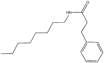 N-octyl-3-phenylpropanamide Struktur