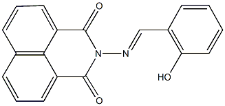 2-[(2-hydroxybenzylidene)amino]-1H-benzo[de]isoquinoline-1,3(2H)-dione Struktur