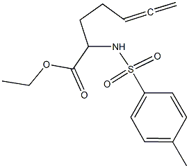 ethyl 2-{[(4-methylphenyl)sulfonyl]amino}-5,6-heptadienoate Struktur