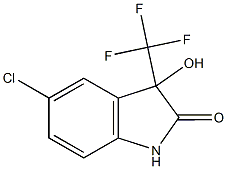 5-chloro-3-hydroxy-3-(trifluoromethyl)-1,3-dihydro-2H-indol-2-one Struktur