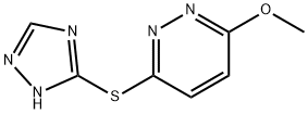 3-methoxy-6-(1H-1,2,4-triazol-3-ylsulfanyl)pyridazine Struktur