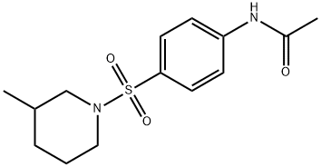 4-(3-Methyl-1-piperidinylsulfonyl)acetanilide, 97% Struktur