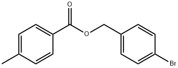 4-bromobenzyl 4-methylbenzoate Struktur