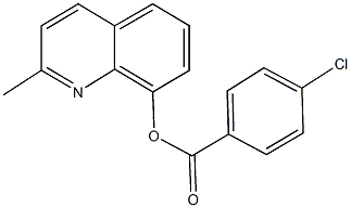 2-methyl-8-quinolinyl 4-chlorobenzoate Struktur