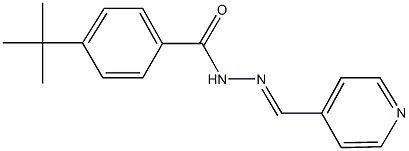 4-tert-butyl-N'-(4-pyridinylmethylene)benzohydrazide Struktur