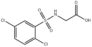 {[(2,5-dichlorophenyl)sulfonyl]amino}acetic acid Struktur