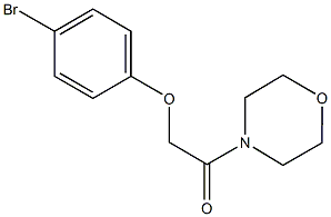 4-bromophenyl 2-(4-morpholinyl)-2-oxoethyl ether Struktur