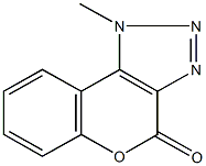 1-methylchromeno[3,4-d][1,2,3]triazol-4(1H)-one Struktur