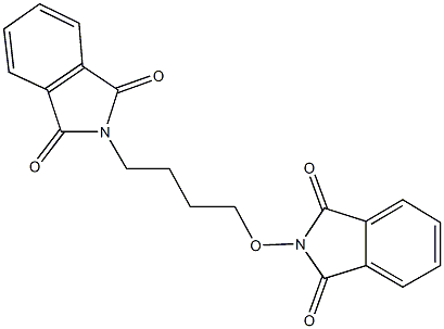 2-[4-(1,3-dioxo-1,3-dihydro-2H-isoindol-2-yl)butoxy]-1H-isoindole-1,3(2H)-dione Struktur