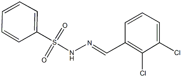 N'-(2,3-dichlorobenzylidene)benzenesulfonohydrazide Struktur