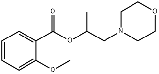 1-methyl-2-(4-morpholinyl)ethyl 2-methoxybenzoate Struktur