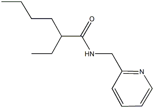 2-ethyl-N-(2-pyridinylmethyl)hexanamide Struktur