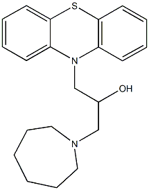 1-(1-azepanyl)-3-(10H-phenothiazin-10-yl)-2-propanol Struktur