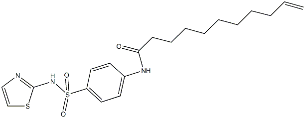 N-{4-[(1,3-thiazol-2-ylamino)sulfonyl]phenyl}-10-undecenamide Struktur