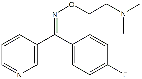 (4-fluorophenyl)(3-pyridinyl)methanone O-[2-(dimethylamino)ethyl]oxime Struktur