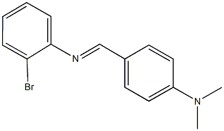 N-(2-bromophenyl)-N-[4-(dimethylamino)benzylidene]amine Struktur