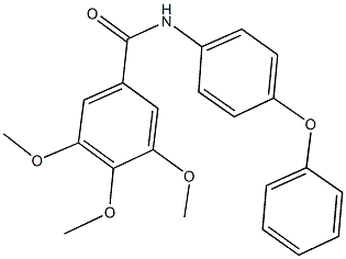 3,4,5-trimethoxy-N-(4-phenoxyphenyl)benzamide Struktur