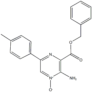 benzyl 3-amino-6-(4-methylphenyl)pyrazine-2-carboxylate 4-oxide Struktur