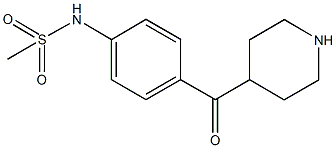 N-[4-(4-piperidinylcarbonyl)phenyl]methanesulfonamide Struktur