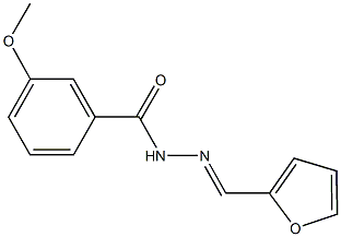 N'-(2-furylmethylene)-3-methoxybenzohydrazide Struktur