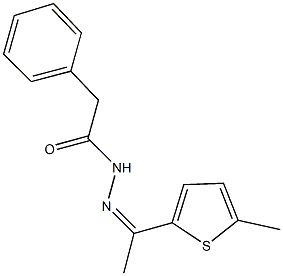 N'-[1-(5-methyl-2-thienyl)ethylidene]-2-phenylacetohydrazide Struktur