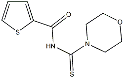 N-(4-morpholinylcarbothioyl)-2-thiophenecarboxamide Struktur