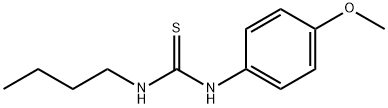 N-butyl-N'-(4-methoxyphenyl)thiourea Struktur