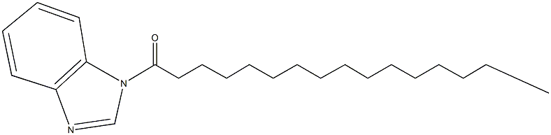 1-palmitoyl-1H-benzimidazole Struktur