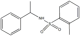 2-methyl-N-(1-phenylethyl)benzenesulfonamide Struktur