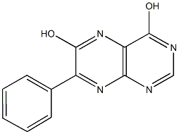 7-phenyl-4,6-pteridinediol Struktur