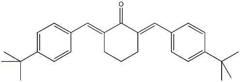 2,6-bis(4-tert-butylbenzylidene)cyclohexanone Struktur