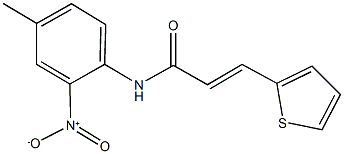 N-{2-nitro-4-methylphenyl}-3-(2-thienyl)acrylamide Struktur