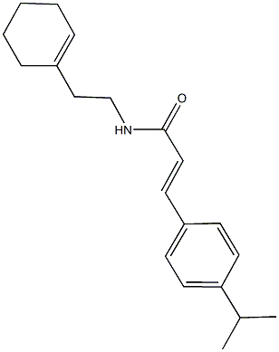 N-[2-(1-cyclohexen-1-yl)ethyl]-3-(4-isopropylphenyl)acrylamide Struktur