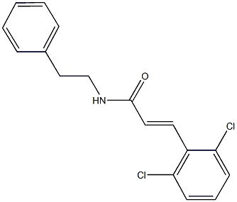 3-(2,6-dichlorophenyl)-N-(2-phenylethyl)acrylamide Struktur