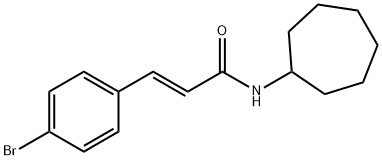 3-(4-bromophenyl)-N-cycloheptylacrylamide Struktur