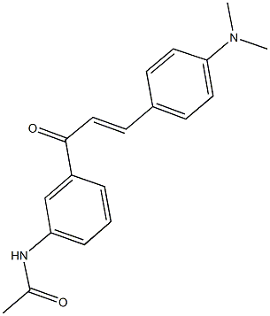 N-(3-{3-[4-(dimethylamino)phenyl]acryloyl}phenyl)acetamide Struktur