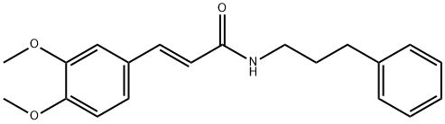 3-(3,4-dimethoxyphenyl)-N-(3-phenylpropyl)acrylamide Struktur