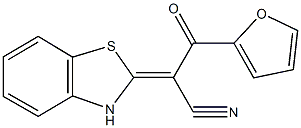 2-(1,3-benzothiazol-2(3H)-ylidene)-3-(2-furyl)-3-oxopropanenitrile Struktur