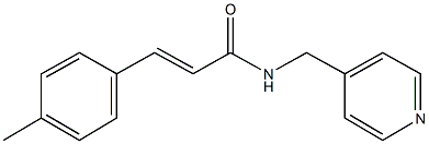 3-(4-methylphenyl)-N-(4-pyridinylmethyl)acrylamide Struktur