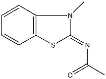 N-(3-methyl-1,3-benzothiazol-2(3H)-ylidene)acetamide Struktur