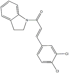 1-[3-(3,4-dichlorophenyl)acryloyl]indoline Struktur