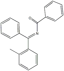 N-[(2-methylphenyl)(phenyl)methylene]benzamide Struktur