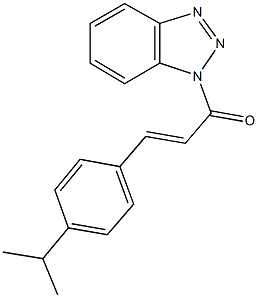 1-[3-(4-isopropylphenyl)acryloyl]-1H-1,2,3-benzotriazole Struktur