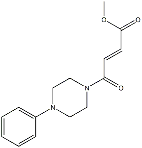 methyl 4-oxo-4-(4-phenyl-1-piperazinyl)-2-butenoate Struktur