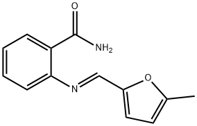 2-{[(5-methyl-2-furyl)methylene]amino}benzamide Struktur